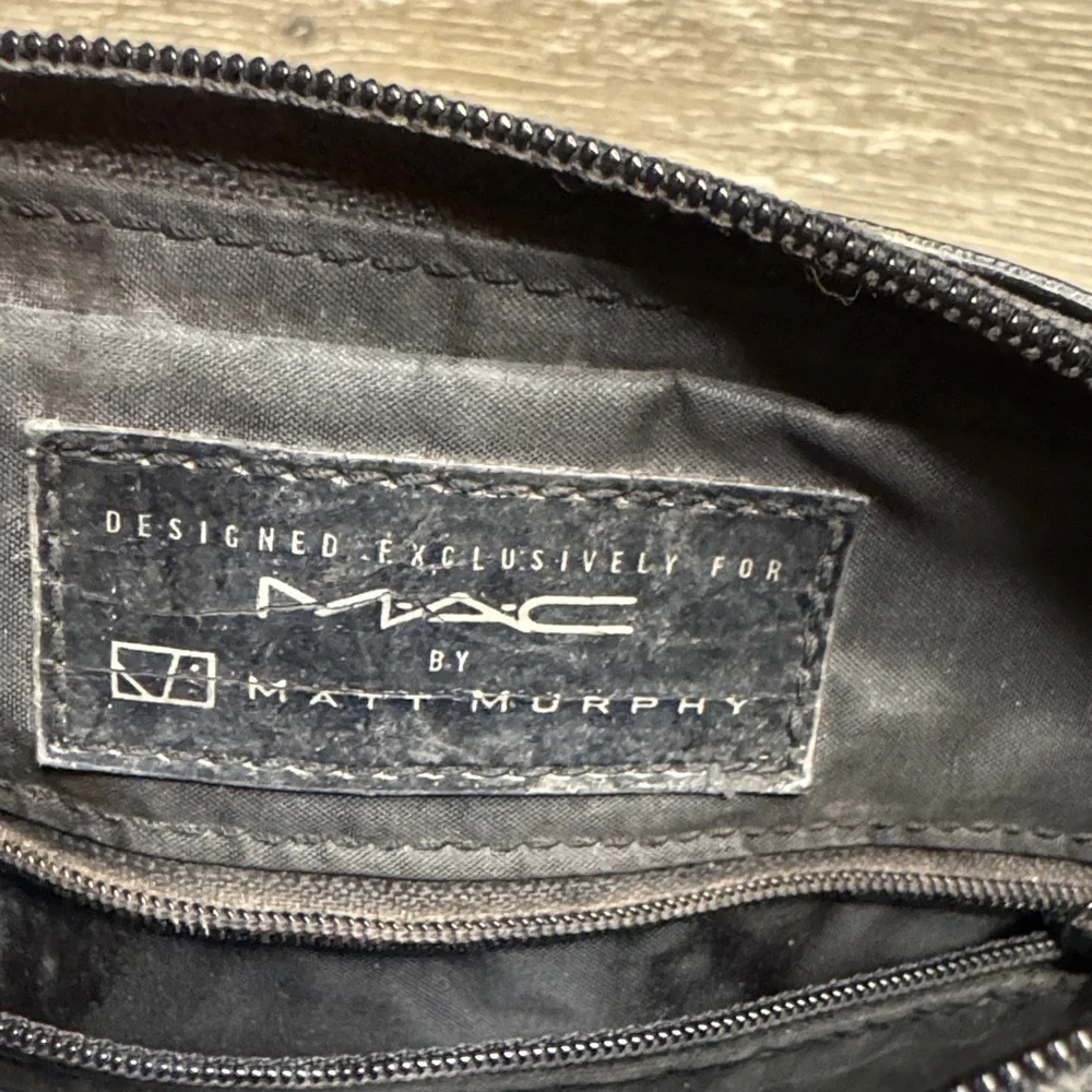 Rare collab with Matt Miller MAC Cosmetics BLK MakeUp Bag with Neon Accents 0302